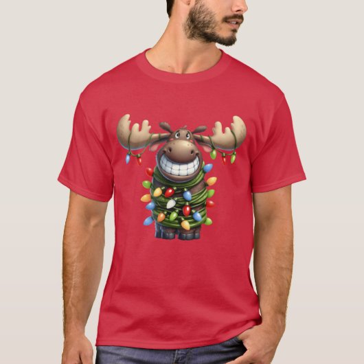 Christmas Merry Christmas For Gift Christmas Moose T-shirt (Voorkant)