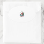 Christmas Merry Christmas For Gift Fishing Santa ( Ovale Sticker (Tas)