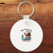 Christmas Merry Christmas For Gift Fishing Santa ( Sleutelhanger (Voorkant)
