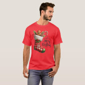 Christmas Merry Christmas For Gift Gingerbread Man T-shirt (Voorkant volledig)