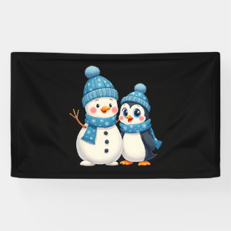 Christmas Merry Christmas For Gift Penguin Snowman Spandoek