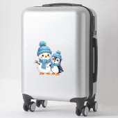 Christmas Merry Christmas For Gift Penguin Snowman Sticker (Koffer)