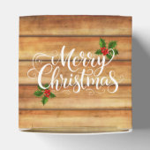 Christmas Merry Christmas Hunting Cabin Snow Gift Bedankdoosjes (Bovenkant)