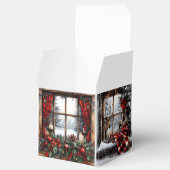 Christmas Merry Christmas Hunting Cabin Snow Gift Bedankdoosjes (Geopend)