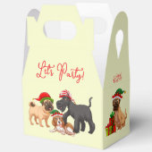Christmas Merry Christmas Let's Party Dogs Gift Bedankdoosjes (Open)