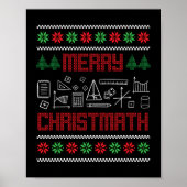 Christmas Merry Christmath Nerd Geeks Teacher Gift Poster (Voorkant)