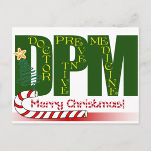 CHRISTMAS MERRY DPM - DOCTOR PREVENTIVE MEDICINE FEESTDAGENKAART