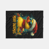 Christmas Merry Duckmas Funny Quackmas Pajama Duck Fleece Deken (Voorkant (Horizontaal))