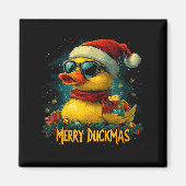 Christmas Merry Duckmas Funny Quackmas Pajama Duck Magneet (Voorkant)