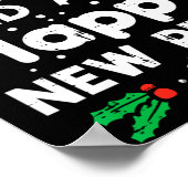 Christmas Merry Fitness Happy New Rear Xmas Workou Poster (Hoek)