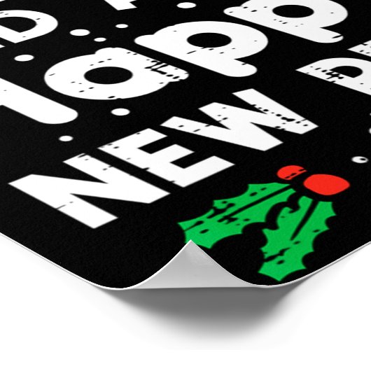 Christmas Merry Fitness Happy New Rear Xmas Workou Poster (Hoek)