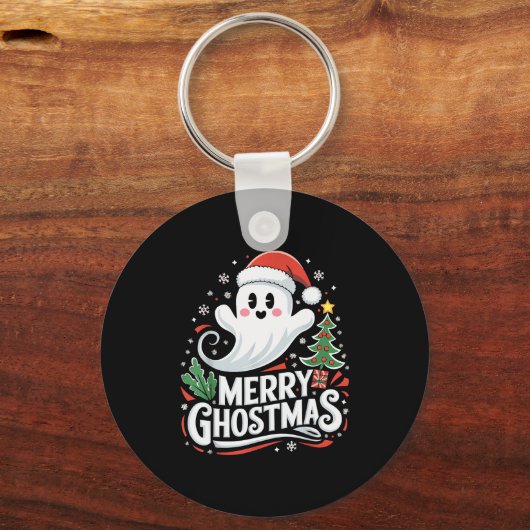 Christmas Merry Ghostmas Santa Srit Xmas Pajamas S Sleutelhanger (Voorkant)