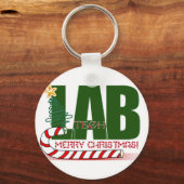 CHRISTMAS MERRY LABORATORY - LAB TECH SLEUTELHANGER (Voorkant)