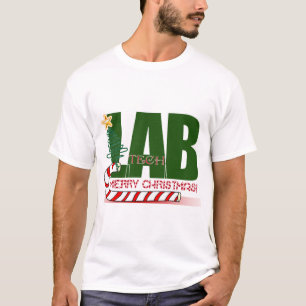CHRISTMAS MERRY LABORATORY - LAB TECH T-SHIRT