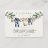 Christmas Merry Little Baby shower Boek Verzoek Informatiekaartje (Voorkant)