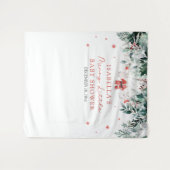 Christmas Merry Little Baby shower Photo Booth Wandkleed (Voorkant (horizontaal))