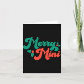 Christmas Merry Mini Cute Modern Tygraphy Script B Kaart (Voorkant)