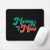 Christmas Merry Mini Cute Modern Tygraphy Script B Muismat (Met muis)