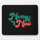 Christmas Merry Mini Cute Modern Tygraphy Script B Muismat (Voorkant)