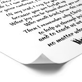 CHRISTMAS MESSAGE FOR INCARCERATED LOVED ONE POSTER (Hoek)