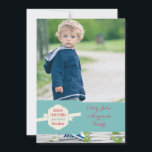 Christmas Message Photo Holiday Card Feestdagenkaart<br><div class="desc">A cream, decorative panel with a ribbon that holds the message "Merry Christmas and Happy New Year". Just add your favorite foto for a single day card. The card is easy to customize with your wording, font, font color, paper shape options and keus of Six paper types. White envelopes inbegrepen....</div>