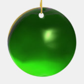 CHRISTMAS MET MISTLETOES EN HOLLY BERRIES KERAMISCH ORNAMENT (Achterkant)