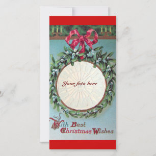 CHRISTMAS MET MISTLETOES FEESTDAGENKAART