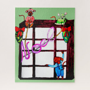 CHRISTMAS MICE DECORATE LEGPUZZEL