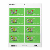 Christmas Mice Gift Label (groot) (Full Sheet)