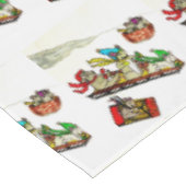 CHRISTMAS MICE SLEDDING TAFELKLEED (Gekanteld)