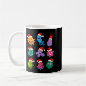 Christmas Microbiology Bacteria Santa Science Xmas Koffiemok (Links)