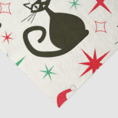 Christmas Mid Century Retro Atomic Cats Tissuepapier (Detail)