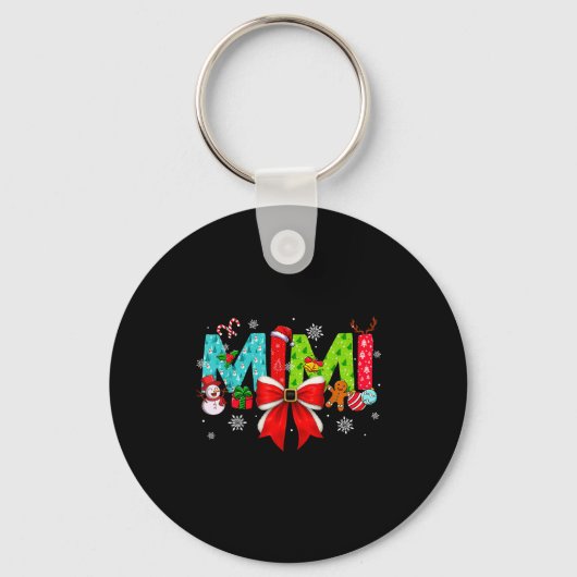 Christmas Mimi Coquette Bow Mimi Christmas  Sleutelhanger (Voorkant)