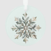 Christmas Mint Pine Cones Branch en Ornament (achterkant)