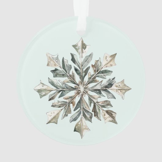 Christmas Mint Pine Cones Branch en Ornament (achterkant)