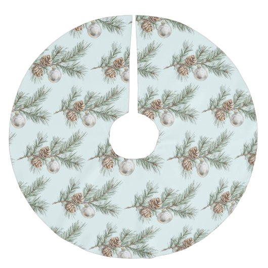 Christmas Mint Pine Cones Branch Ornament Kerstboom Rok (Voorkant)