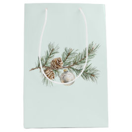 Christmas Mint Pine Cones Branch Ornament Medium Cadeauzakje