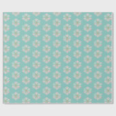 Christmas Mint Roze Sneeuwvlokken Snoep Canes Snow Cadeaupapier (Vlak)