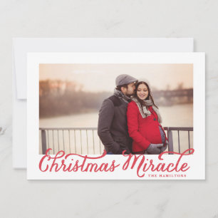 Christmas Miracle fotokaart Feestdagenkaart