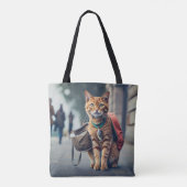Christmas Miracle: Give a Stray Cat a Forever Home Tote Bag (Achterkant)