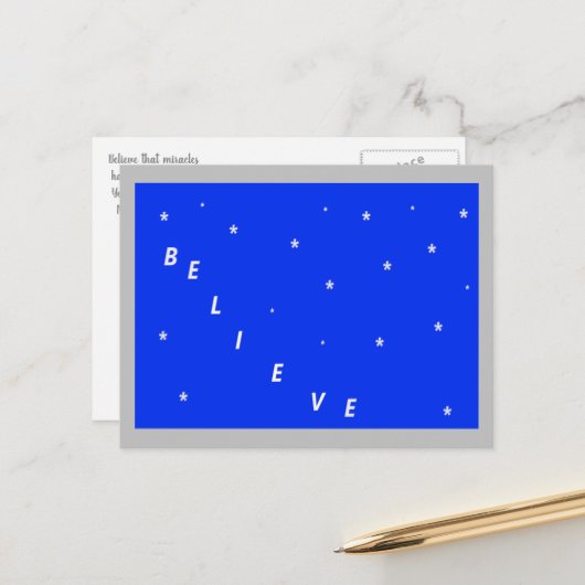 Christmas Miracles Briefkaart (Voorkant / Achterkant in situ)