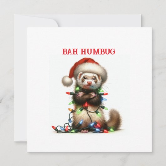 Christmas Mischief Ferret verward (Voorkant)