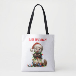 Christmas Mischief Ferret verward Tote Bag