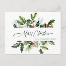Christmas Mistletoe Holiday Corporate Groet