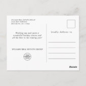 Christmas Mistletoe Holiday Corporate Groet Briefkaart (Achterkant)