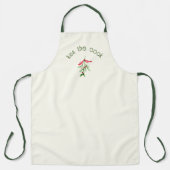 Christmas Mistletoe Kus de Cook Black Schort (Voorkant)