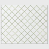 Christmas Mistletoe Trellis garland Cadeaupapier (Vlak)