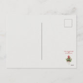Christmas Mistletoe, watercolor Christmas  Feestdagenkaart (Achterkant)