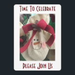CHRISTMAS MITTEN SNOWMAN PARTY INVITATION KAART<br><div class="desc">"CHRISTMAS MITTEN SNOWMAN" PARTIJINVITATIE~~</div>