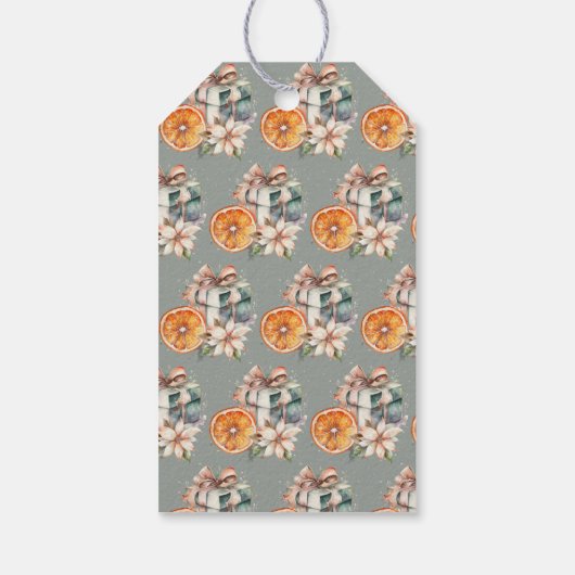 Christmas Mix Elements Gift Label Cadeaulabel (Achterkant)